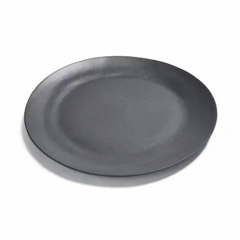 NEW URBAN OASIS ripple dinner plate set in dark grey